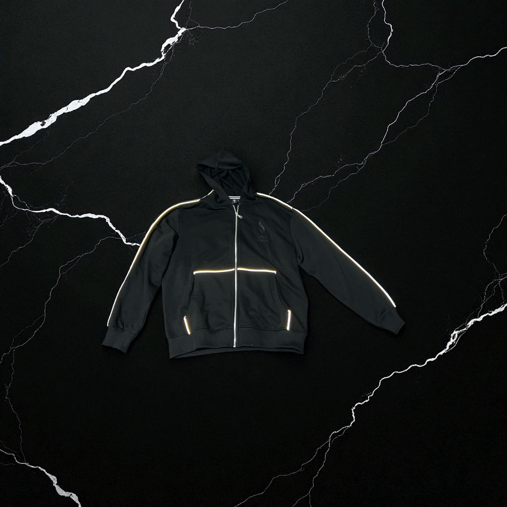 Empire Clothing – Black Reactive Stripe Hoodie