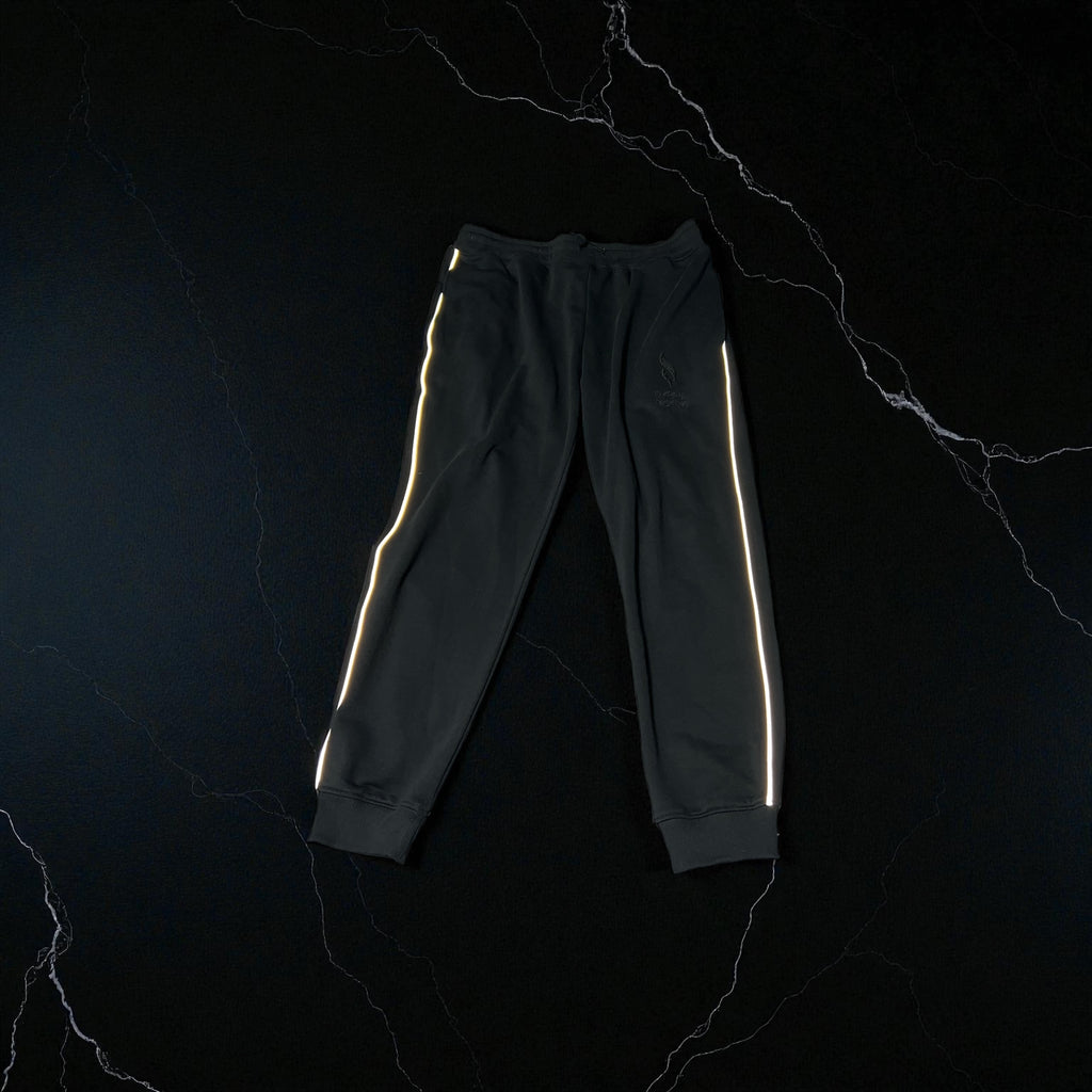 Empire Clothing – Black Reflective Track Pants