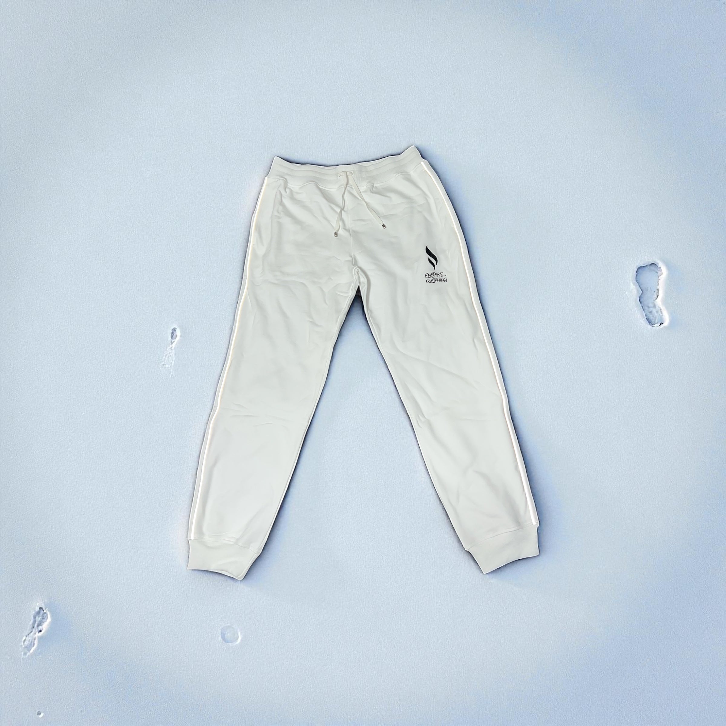 Empire Clothing – White Reflective Track Pants