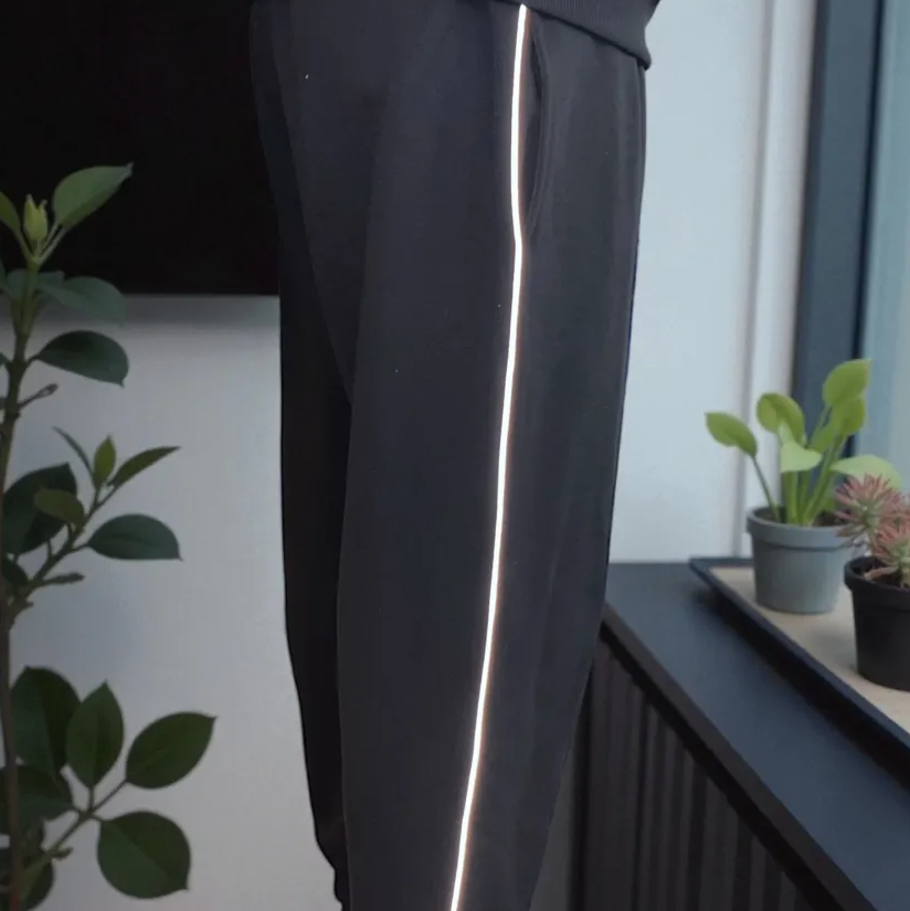 Empire Clothing – Black Reflective Track Pants