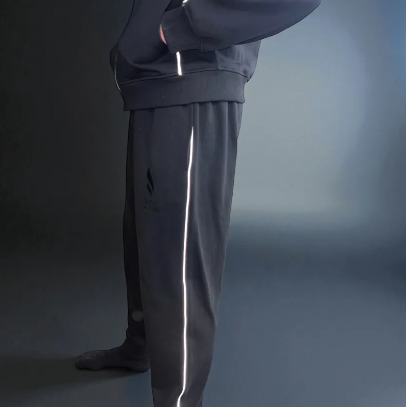 Empire Clothing – Black Reflective Track Pants