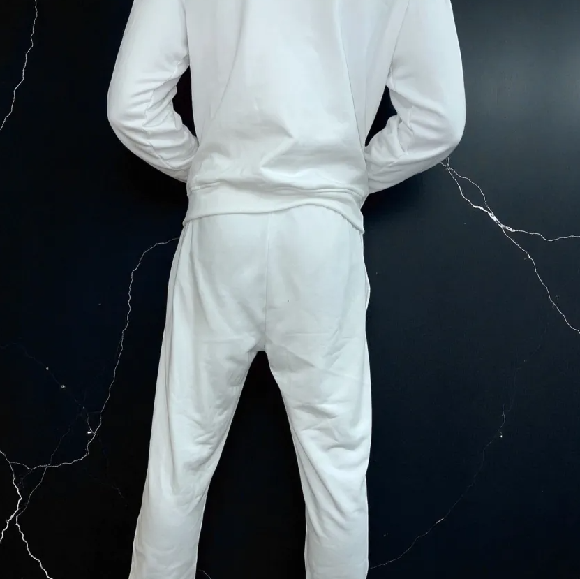 Empire Clothing – White Reflective Track Pants